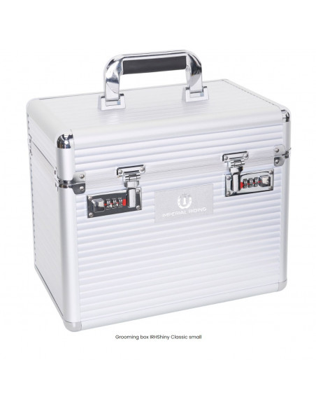 Imperial Riding Grooming Box IRH Shiny Classic Silver