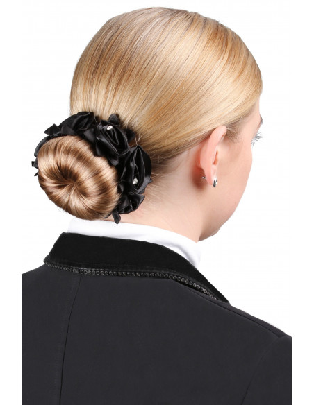 SD Design Diamond Rose Scrunchie Black
