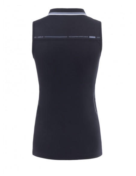 Cavallo Fleur Ärmlös Piké Mörkblå