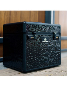 Imperial Riding Grooming Box Shiny Black Croco 2
