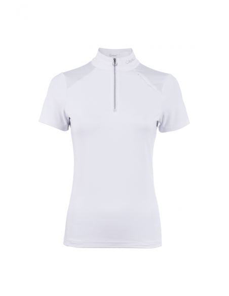 Cavallo Caval Comp Halfzip Shirt Vit