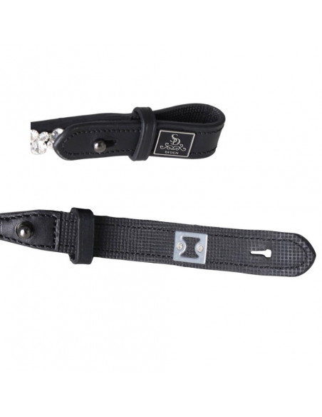 SD Design L Unique Pannband Silver Svart Cob