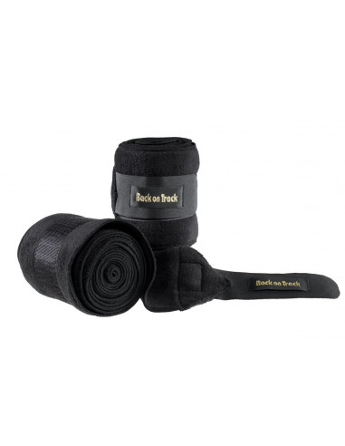 Back on Track Fleecelindor Svart 2-pack