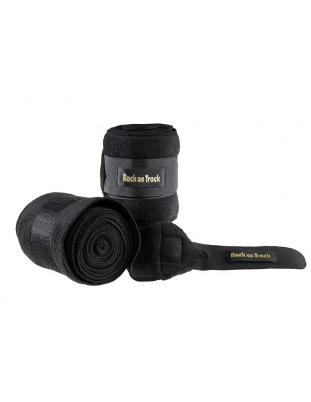 Back on Track Fleecelindor Svart 2-pack