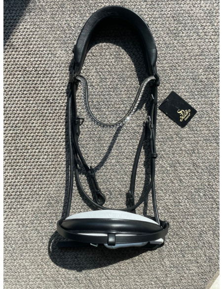 SD Design Rapsody Träns Rundsytt Svart/Vit X-Full