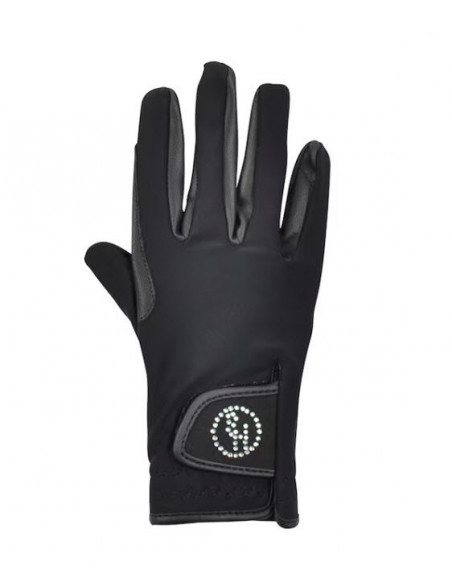 Hansbo Sport Diamond Touch Ridhandske Svart