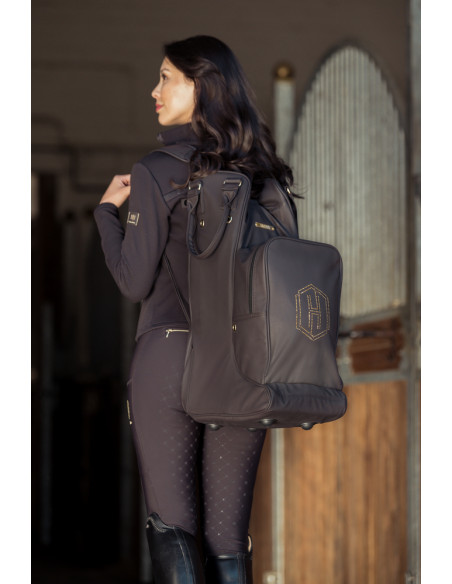 Eskadron Heritage Hjälm&Stövelväska Faux Leather Black Truffle