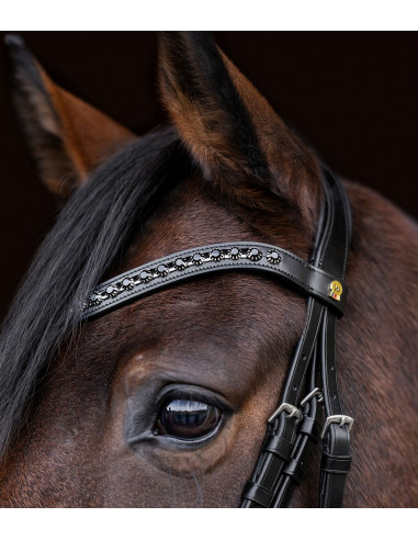 Waldhausen S-Line Blackshine Träns Svart