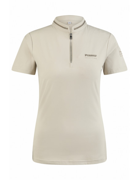 Pikeur Function Zip Shirt Selection Pearl Gray