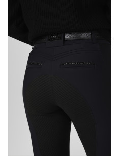 Pikeur Ceelina Ridbyxa Grid TexLeather Svart 2